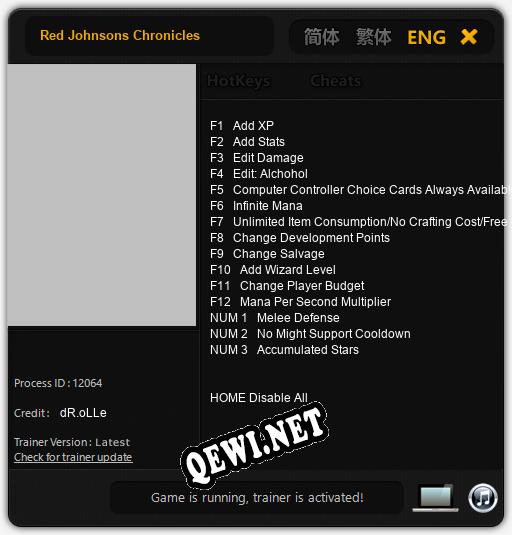 Red Johnsons Chronicles: Трейнер +15 [v1.8]