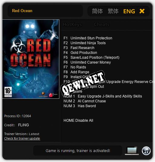 Red Ocean: ТРЕЙНЕР И ЧИТЫ (V1.0.52)