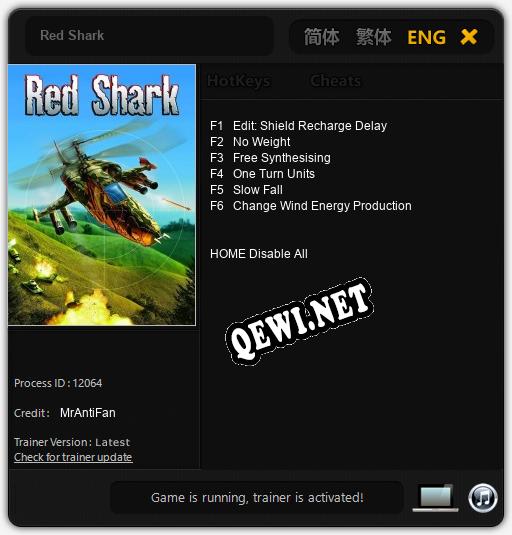 Red Shark: ТРЕЙНЕР И ЧИТЫ (V1.0.78)