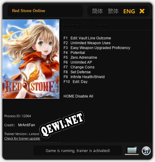 Red Stone Online: Трейнер +10 [v1.4]