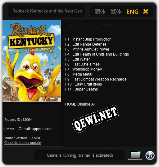 Трейнер для Redneck Kentucky and the Next Generation Chickens [v1.0.5]