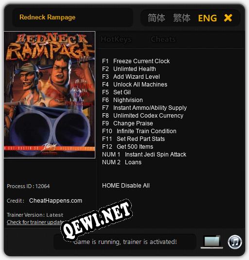 Redneck Rampage: Читы, Трейнер +14 [CheatHappens.com]