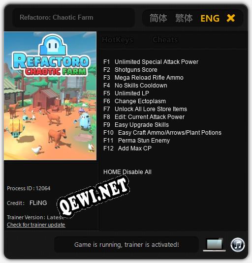 Refactoro: Chaotic Farm: ТРЕЙНЕР И ЧИТЫ (V1.0.97)
