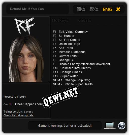 Refund Me If You Can: Читы, Трейнер +14 [CheatHappens.com]