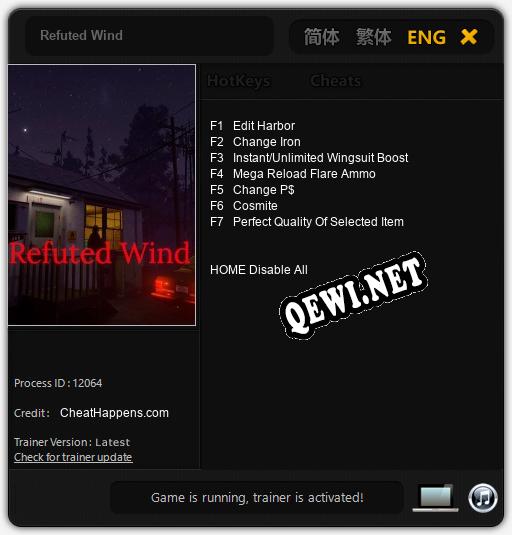 Refuted Wind: Трейнер +7 [v1.7]