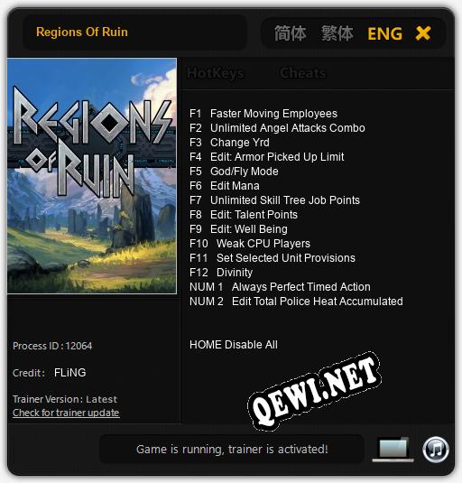 Regions Of Ruin: Читы, Трейнер +14 [FLiNG]