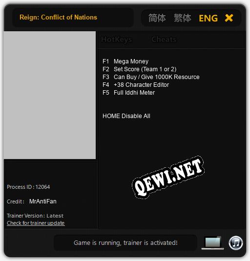 Reign: Conflict of Nations: Читы, Трейнер +5 [MrAntiFan]