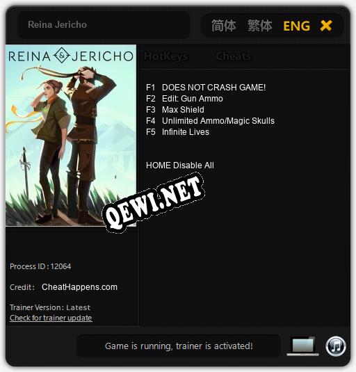 Reina Jericho: Читы, Трейнер +5 [CheatHappens.com]