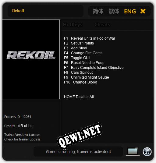 Rekoil: Трейнер +10 [v1.7]