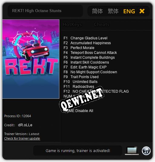 REKT! High Octane Stunts: ТРЕЙНЕР И ЧИТЫ (V1.0.24)