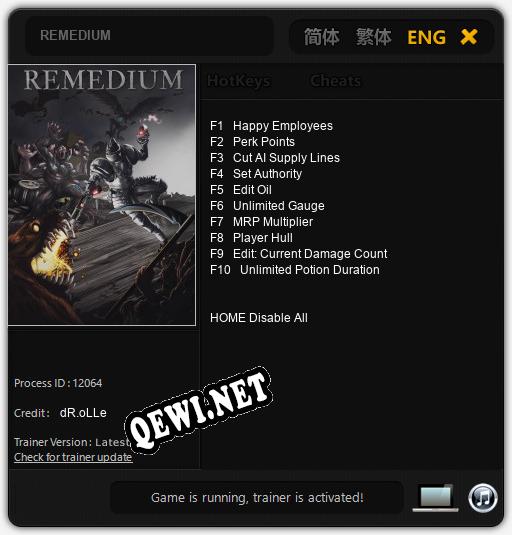 REMEDIUM: Трейнер +10 [v1.9]