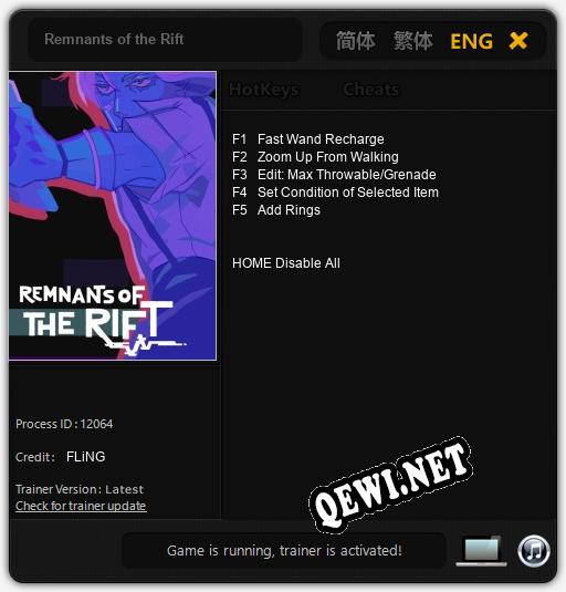 Remnants of the Rift: Трейнер +5 [v1.6]