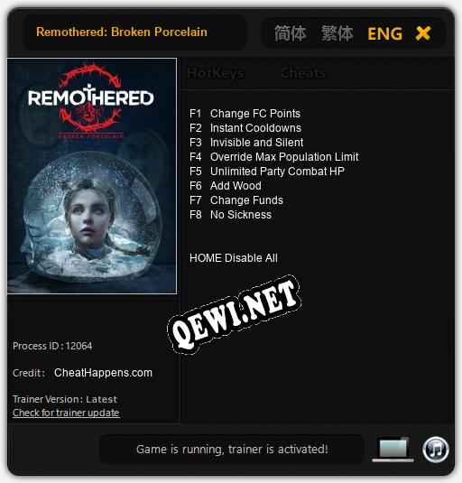 Remothered: Broken Porcelain: ТРЕЙНЕР И ЧИТЫ (V1.0.35)