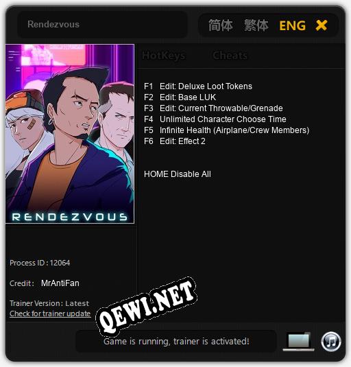 Rendezvous: Трейнер +6 [v1.5]