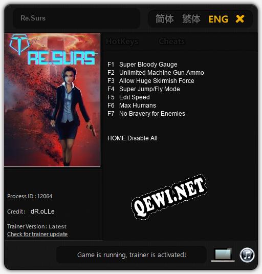 Re.Surs: ТРЕЙНЕР И ЧИТЫ (V1.0.35)