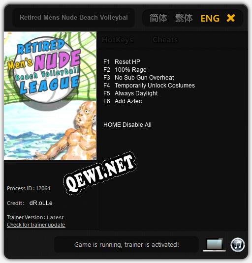 Retired Mens Nude Beach Volleyball League: ТРЕЙНЕР И ЧИТЫ (V1.0.97)