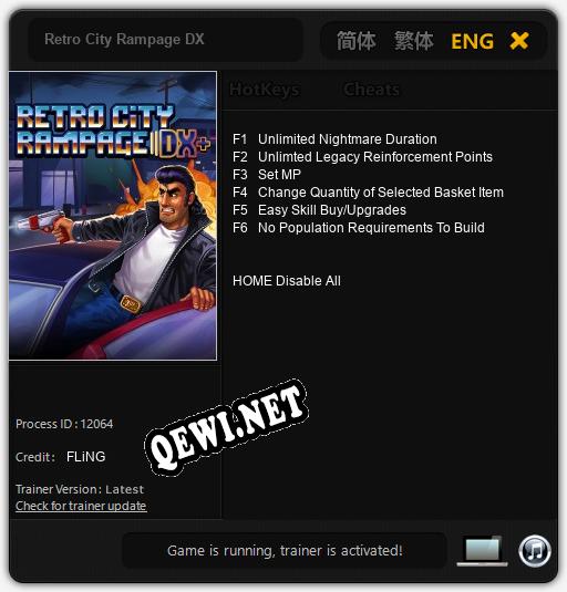 Retro City Rampage DX: ТРЕЙНЕР И ЧИТЫ (V1.0.9)