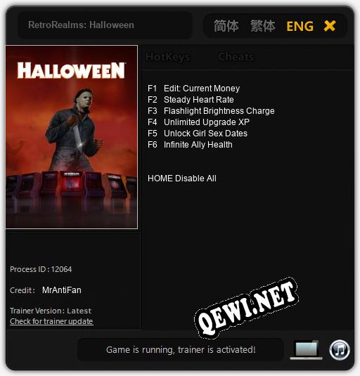 RetroRealms: Halloween: ТРЕЙНЕР И ЧИТЫ (V1.0.92)
