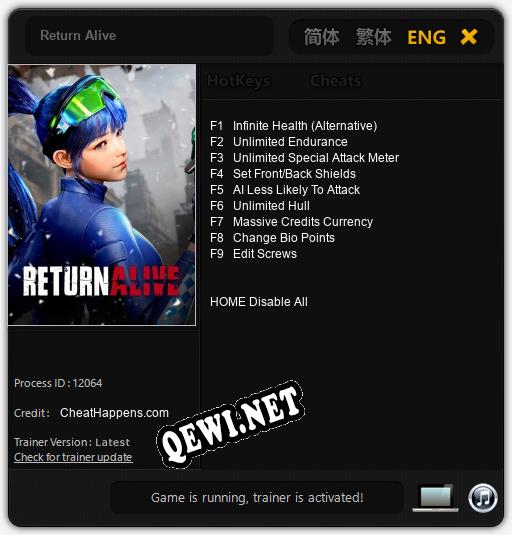 Return Alive: ТРЕЙНЕР И ЧИТЫ (V1.0.96)