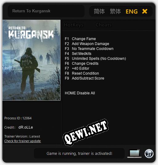 Return To Kurgansk: Читы, Трейнер +9 [dR.oLLe]