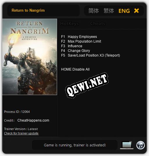 Return to Nangrim: ТРЕЙНЕР И ЧИТЫ (V1.0.73)