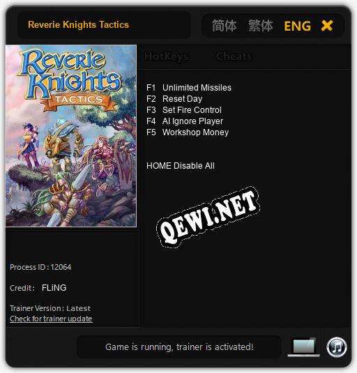 Reverie Knights Tactics: Трейнер +5 [v1.8]