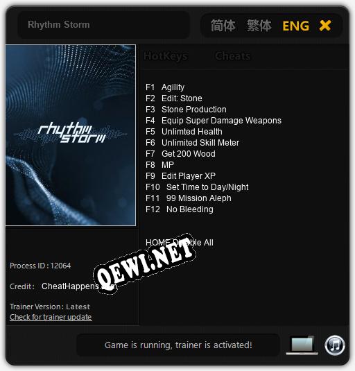 Rhythm Storm: Читы, Трейнер +12 [CheatHappens.com]