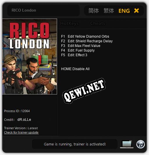 RICO London: ТРЕЙНЕР И ЧИТЫ (V1.0.55)