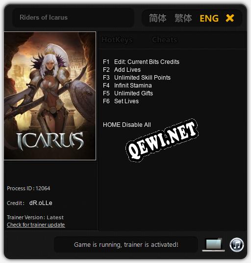 Riders of Icarus: Читы, Трейнер +6 [dR.oLLe]