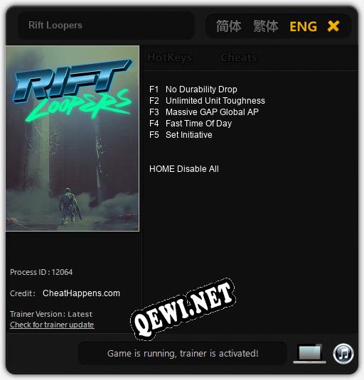 Rift Loopers: ТРЕЙНЕР И ЧИТЫ (V1.0.95)