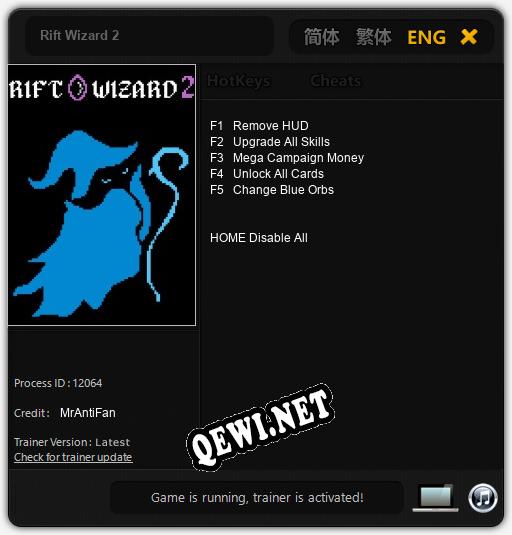 Трейнер для Rift Wizard 2 [v1.0.8]