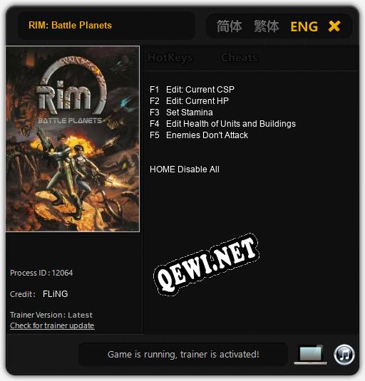 RIM: Battle Planets: ТРЕЙНЕР И ЧИТЫ (V1.0.67)