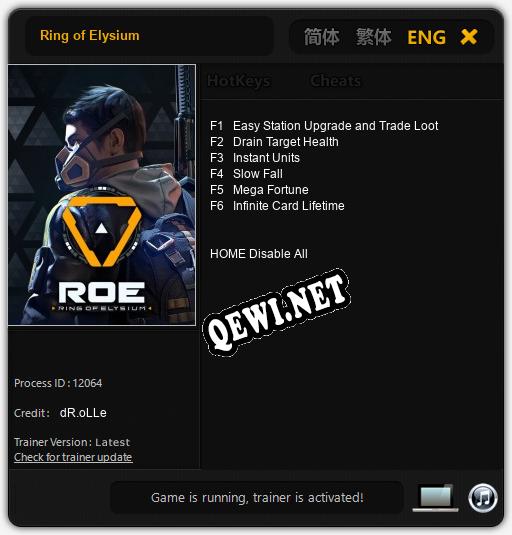 Трейнер для Ring of Elysium [v1.0.7]