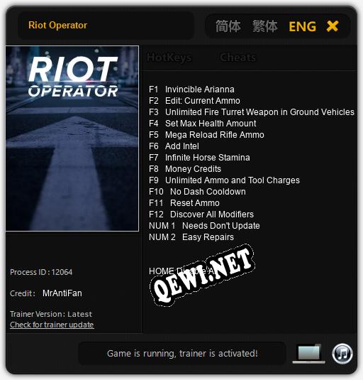 Riot Operator: ТРЕЙНЕР И ЧИТЫ (V1.0.95)