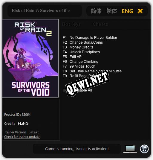 Risk of Rain 2: Survivors of the Void: Трейнер +9 [v1.3]