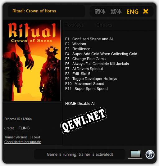 Ritual: Crown of Horns: ТРЕЙНЕР И ЧИТЫ (V1.0.25)