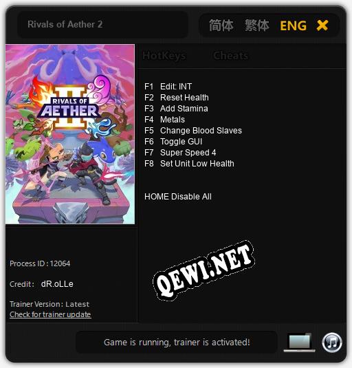 Rivals of Aether 2: ТРЕЙНЕР И ЧИТЫ (V1.0.34)