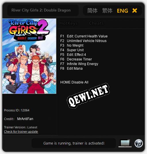 River City Girls 2: Double Dragon: ТРЕЙНЕР И ЧИТЫ (V1.0.87)