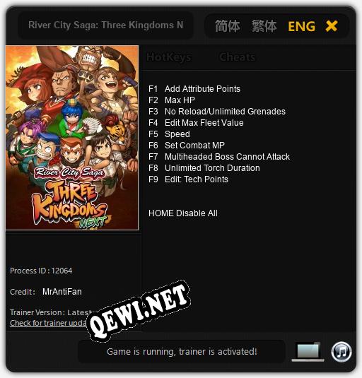 River City Saga: Three Kingdoms Next: Читы, Трейнер +9 [MrAntiFan]