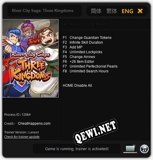 River City Saga: Three Kingdoms: Читы, Трейнер +8 [CheatHappens.com]