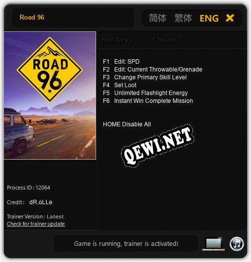 Road 96: Читы, Трейнер +6 [dR.oLLe]