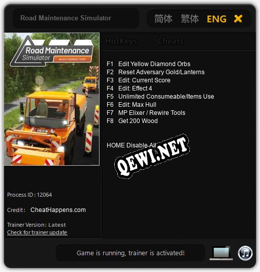 Road Maintenance Simulator: Читы, Трейнер +8 [CheatHappens.com]