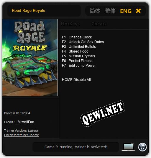 Трейнер для Road Rage Royale [v1.0.1]