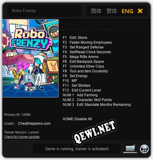 Robo Frenzy: Трейнер +15 [v1.5]