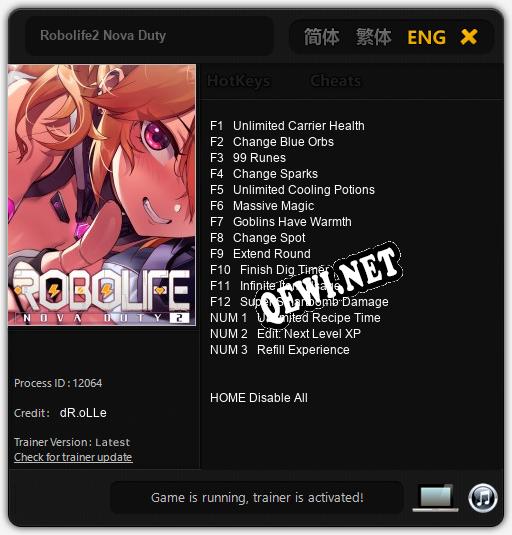 Robolife2 Nova Duty: ТРЕЙНЕР И ЧИТЫ (V1.0.94)