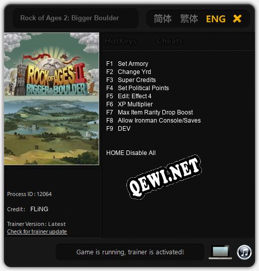 Rock of Ages 2: Bigger Boulder: Читы, Трейнер +9 [FLiNG]