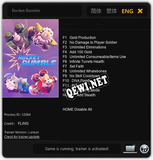 Rocket Rumble: Трейнер +13 [v1.1]