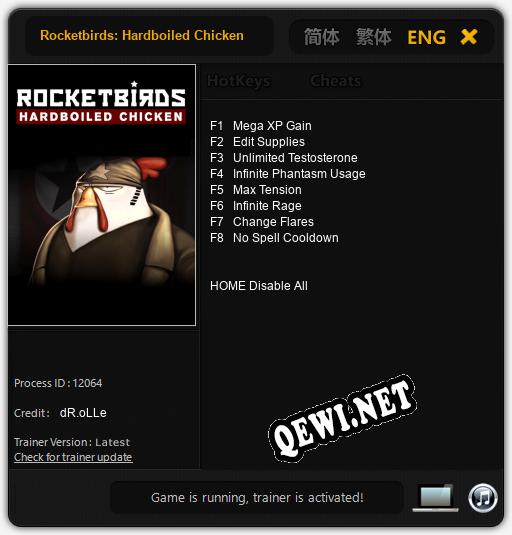 Rocketbirds: Hardboiled Chicken: Читы, Трейнер +8 [dR.oLLe]