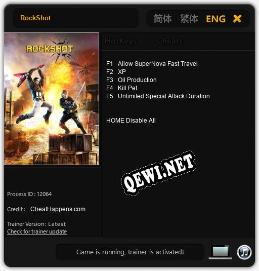 RockShot: ТРЕЙНЕР И ЧИТЫ (V1.0.27)
