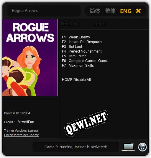 Rogue Arrows: Читы, Трейнер +7 [MrAntiFan]